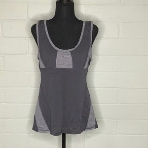 Lululemon tank, black and gray, size 10
